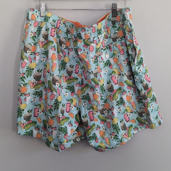Mens Tommy Bahama XL Rialto Happy Hour Print Drawstring Swim Shorts - Picture 2 of 5